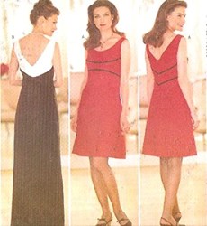 5263 EZ SLVLSS EMPIRE INSET DRESS LENGTHS PATTERN 6-10
